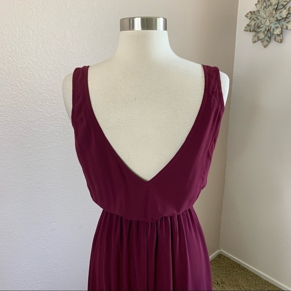 Show Me Your MuMu NWT Kendall Maxi Dress In Merlot - Picture 5 of 14